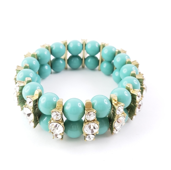 NWOT! J. Crew Statement Bracelet Blue Green - Picture 4 of 7